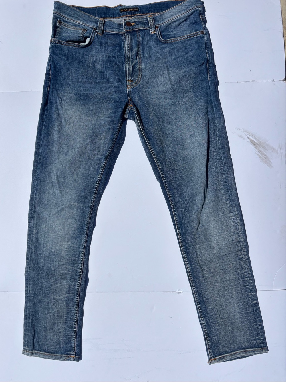 Slim Fit Blue Men's Jeans - Nudie Jeans Organic